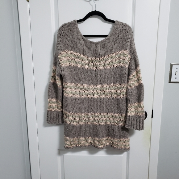 FREE PEOPLE Striped Linus Wool Sweater - Picture 4 of 7